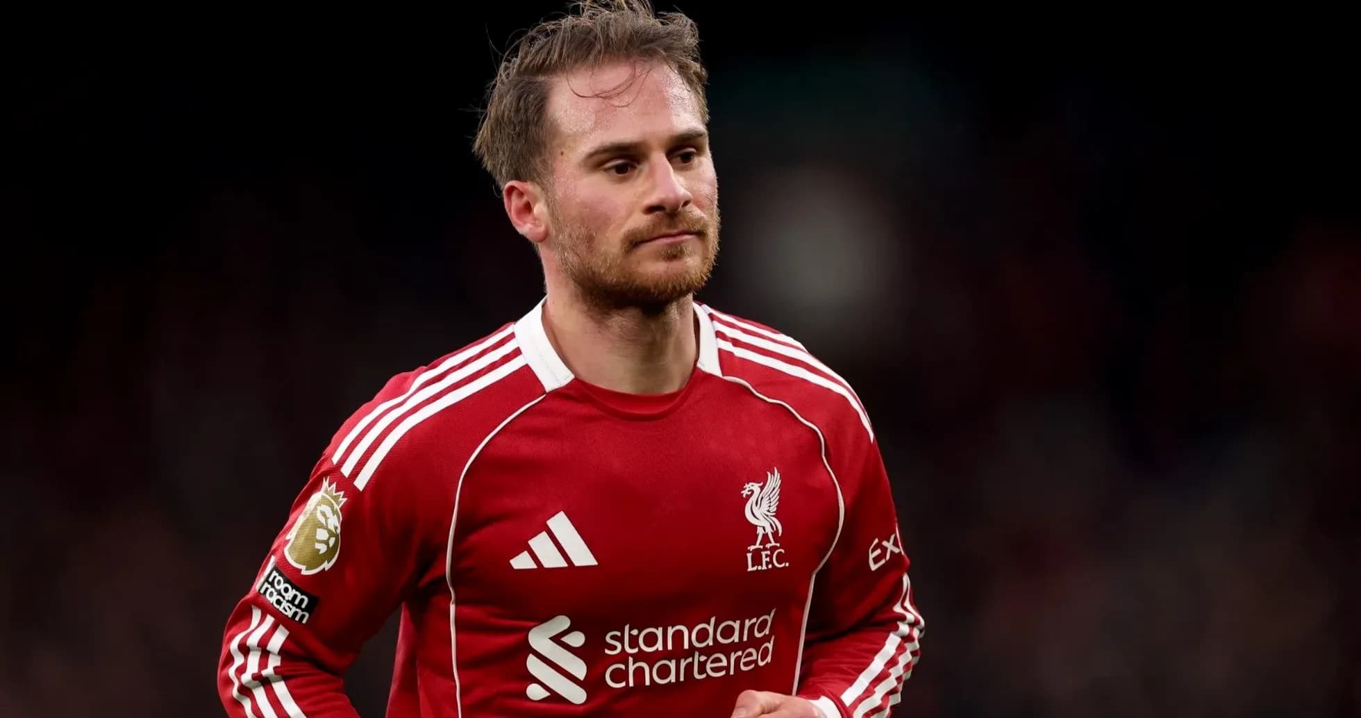 Player in Liverpool FC kit during a match