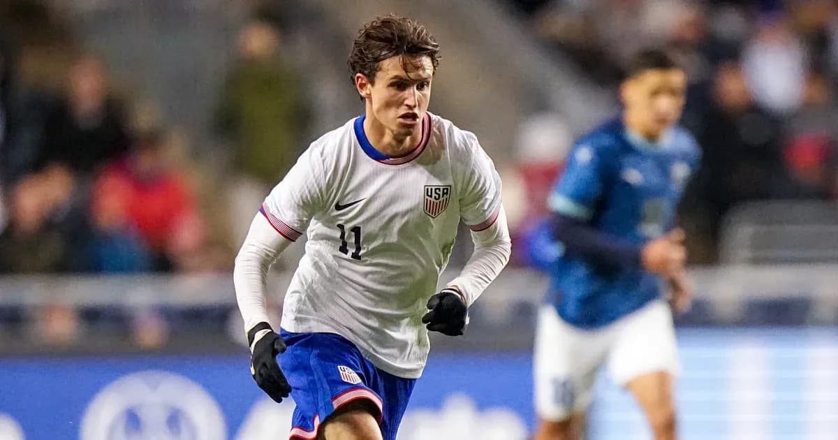 Player wearing USA jersey running during match
