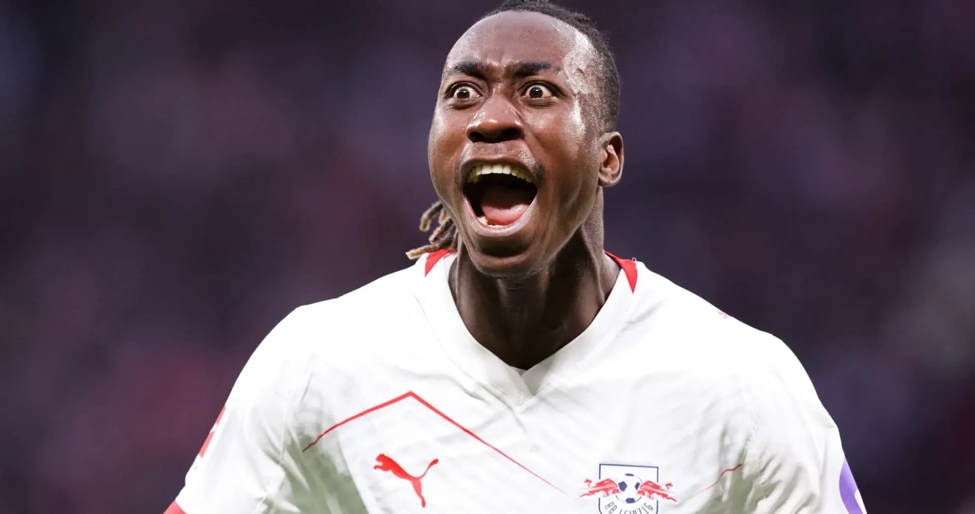 Player celebrating a goal during a match