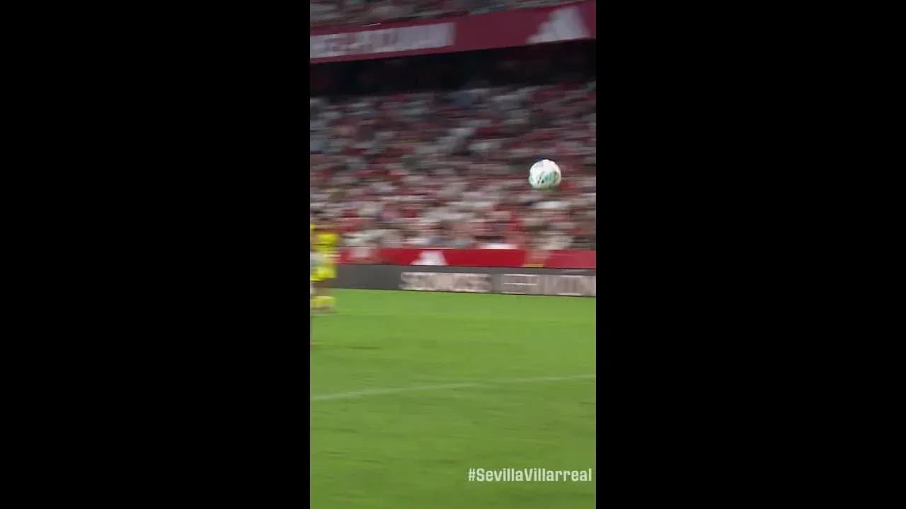 Final score display of Sevilla vs Villarreal.