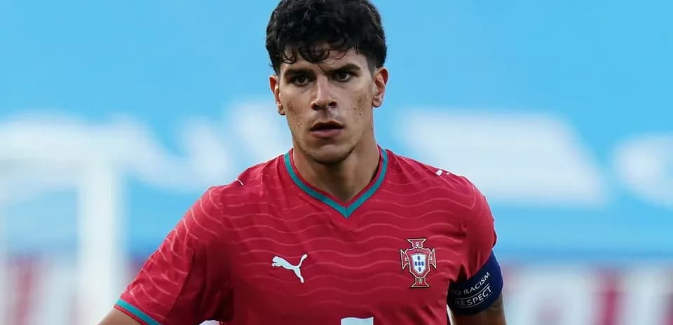Player wearing Portugal kit during match