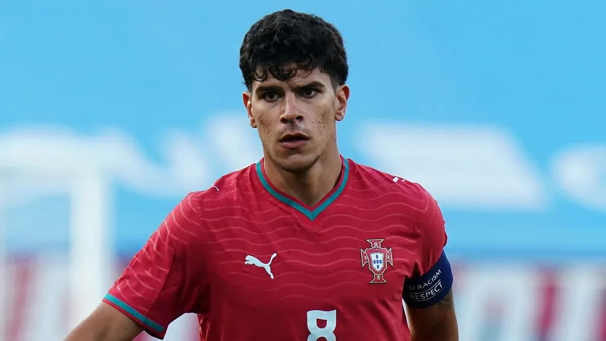 Player wearing Portugal kit during match