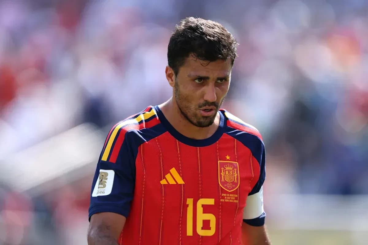 Player wearing Spain jersey during match