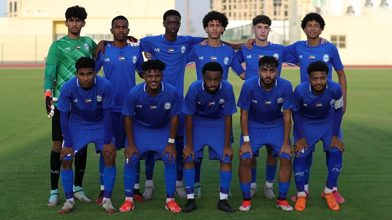 Al Nasr U23 team lineup before match