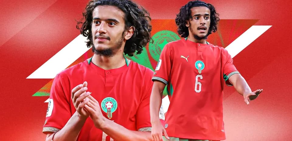 Player in Morocco jersey during a match