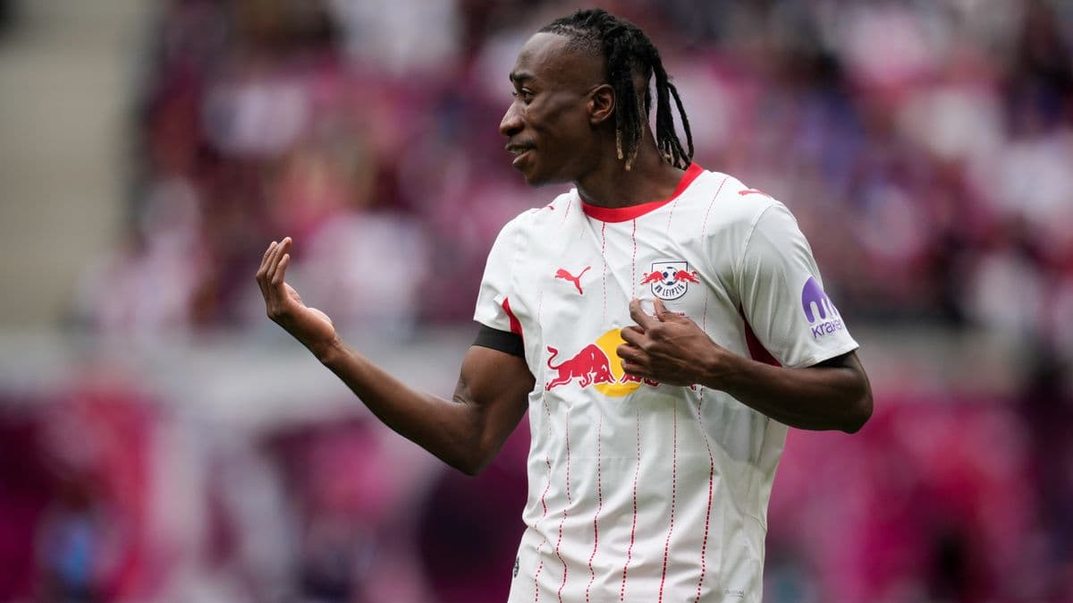 Player gesturing on the field during match