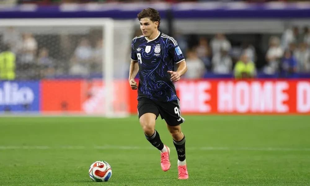 Player running with ball during a match