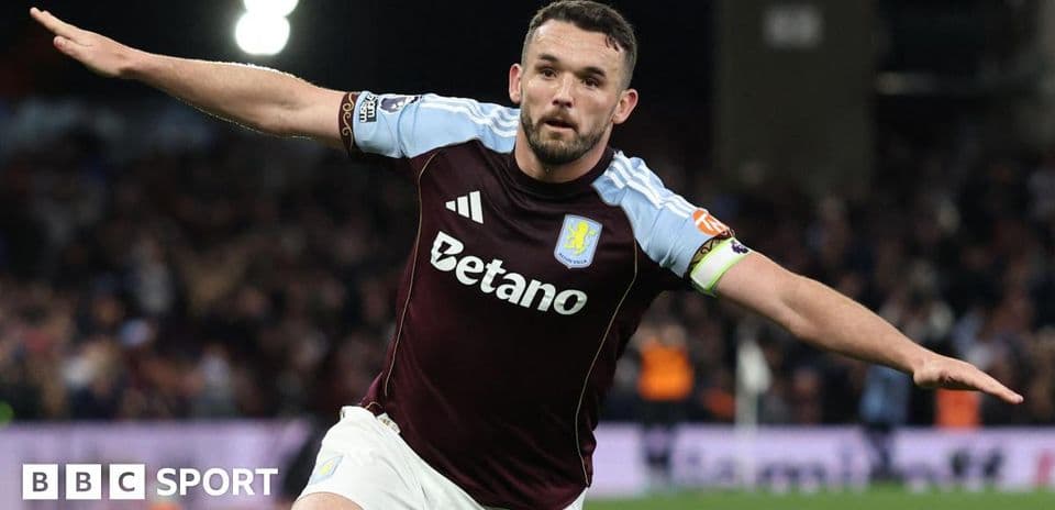 Player celebrating after scoring a goal for Aston Villa