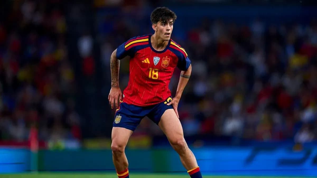 Player in Spain kit during a match