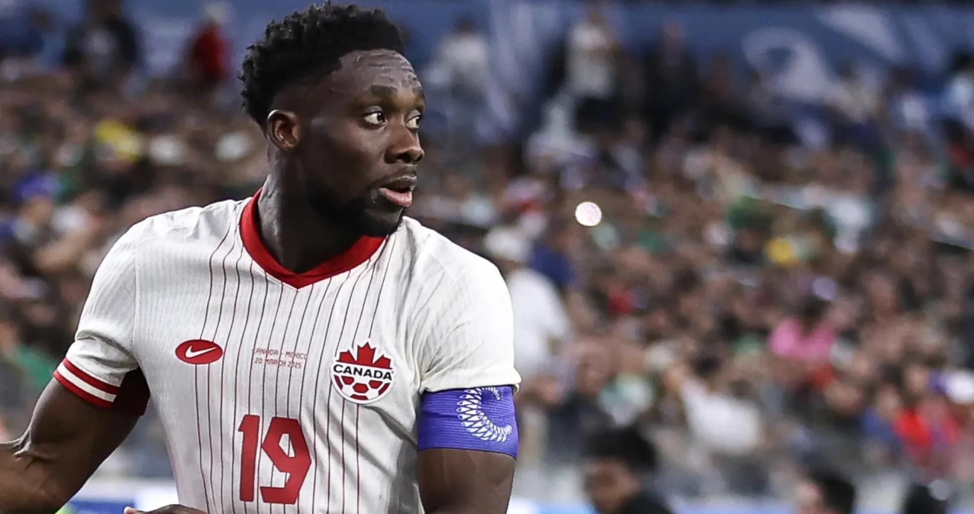 Canada player during World Cup match
