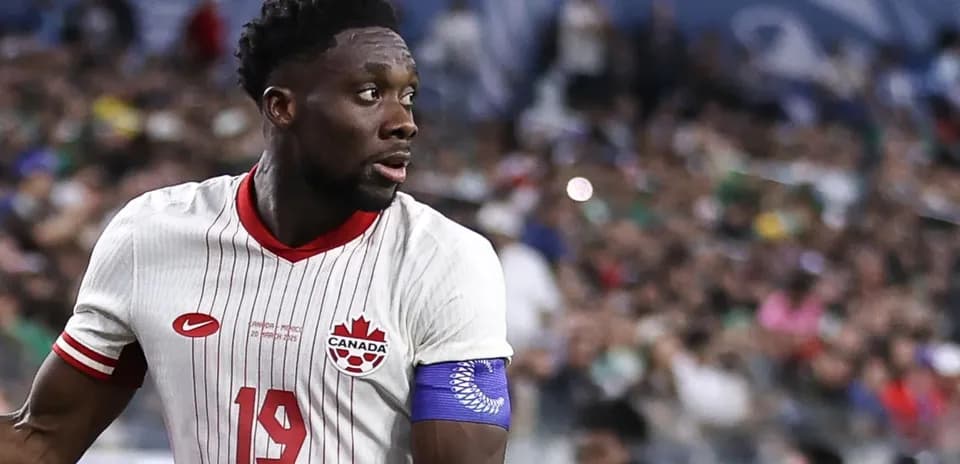 Canada player during World Cup match