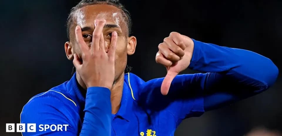 Player showing a gesture during match celebration
