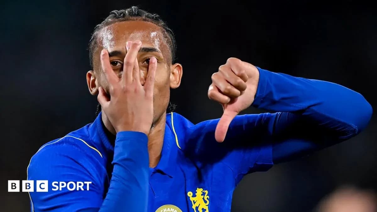 Player showing a gesture during match celebration