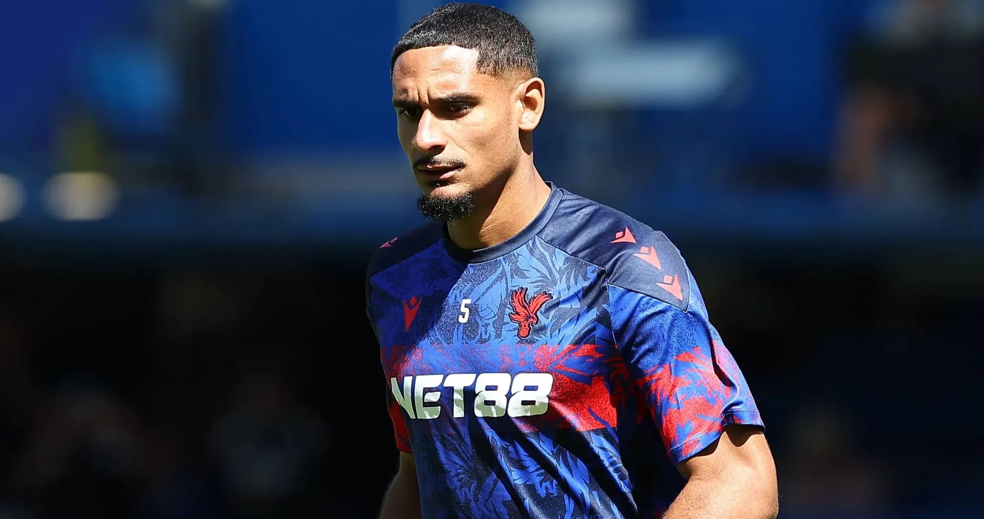 Player wearing Crystal Palace jersey on the field