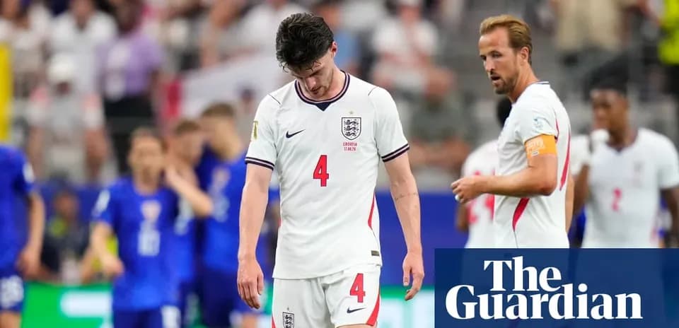 England players walking off the pitch after defeat
