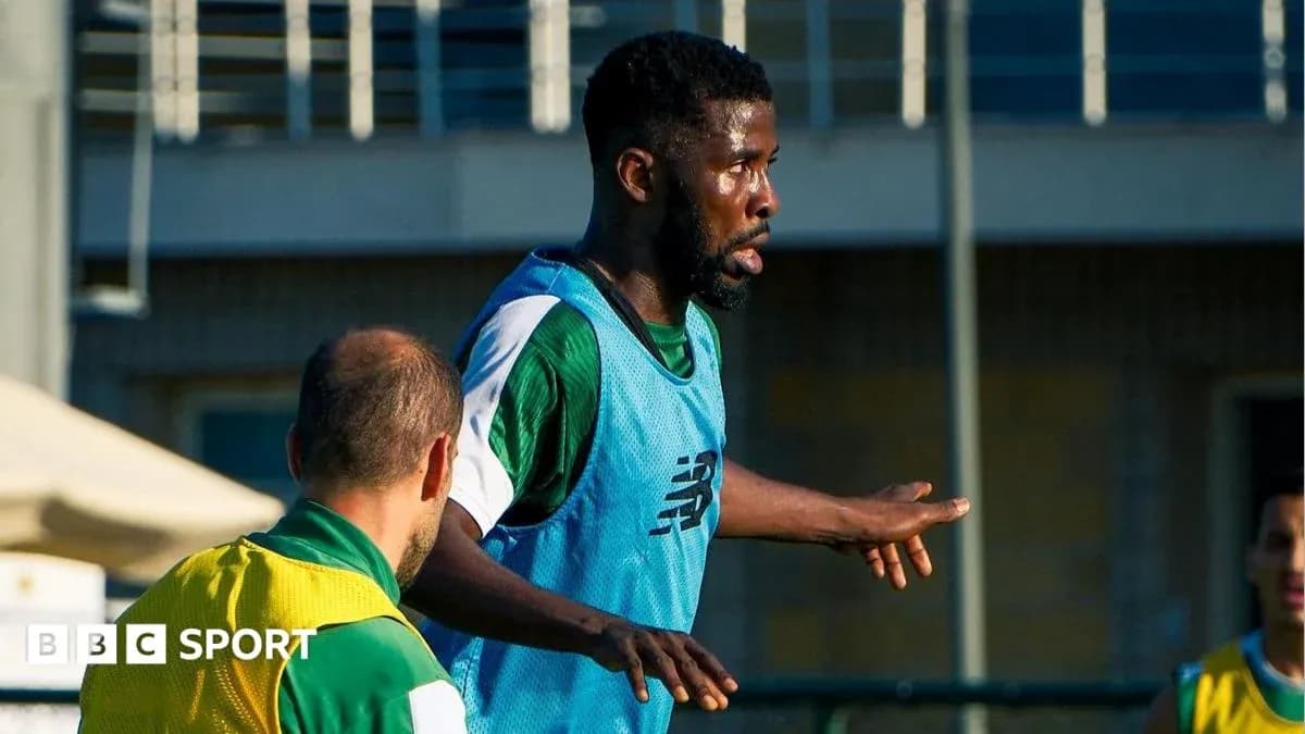 Player training during a practice session
