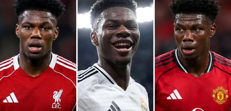 Player in three different club jerseys