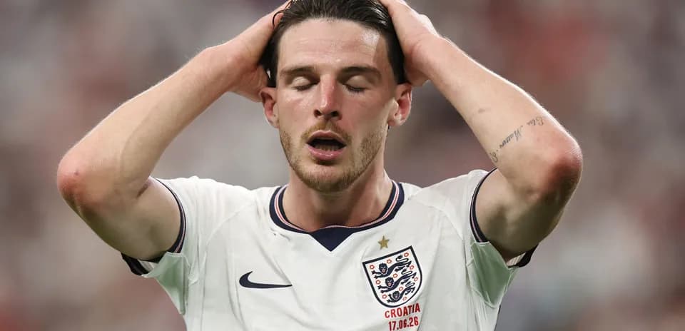 Player holding head in frustration during match