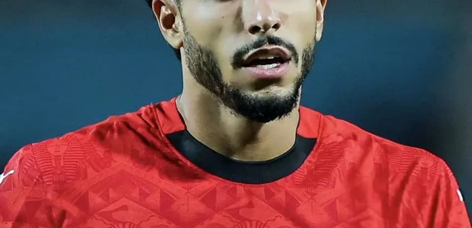 Player wearing Egypt jersey during match