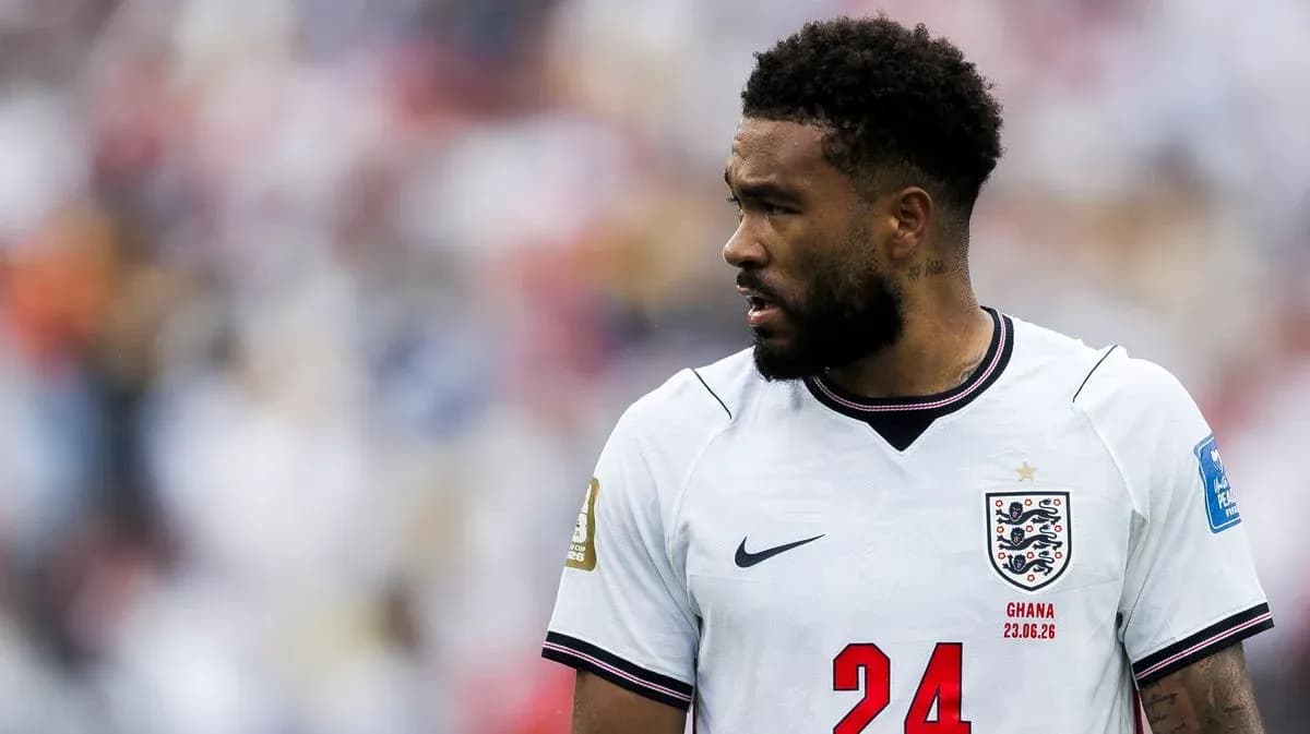 Player wearing England jersey during match