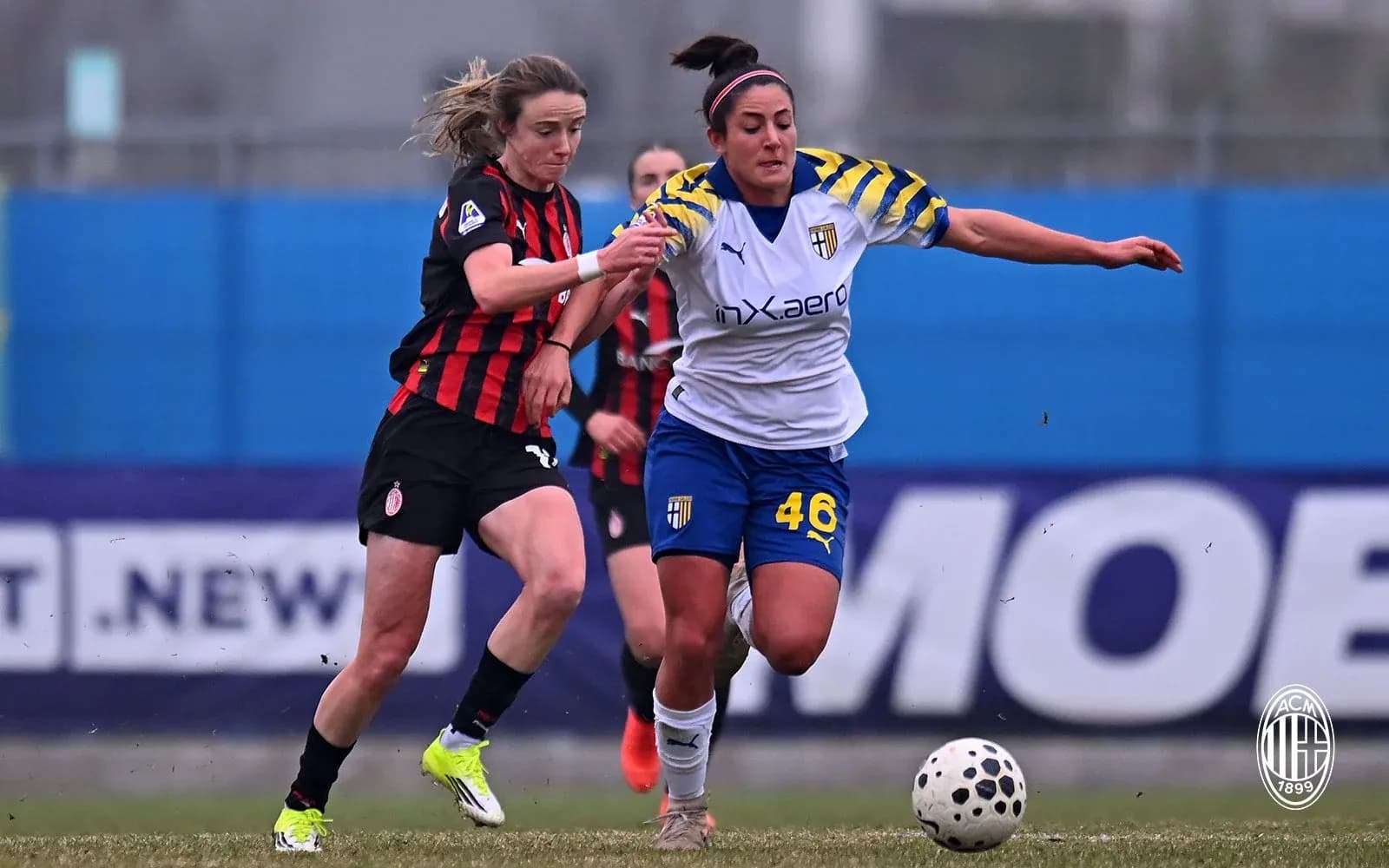 AC Milan vs Parma women's match action
