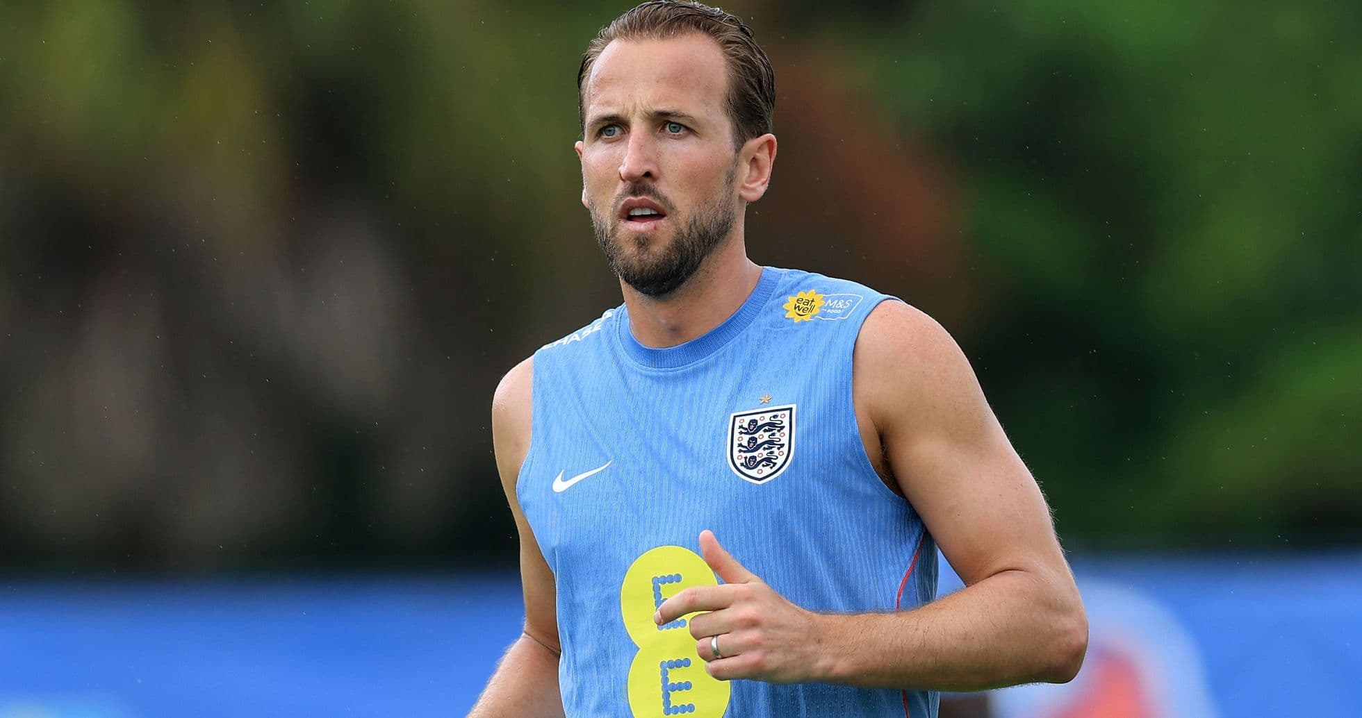 Player training in England kit during practice session