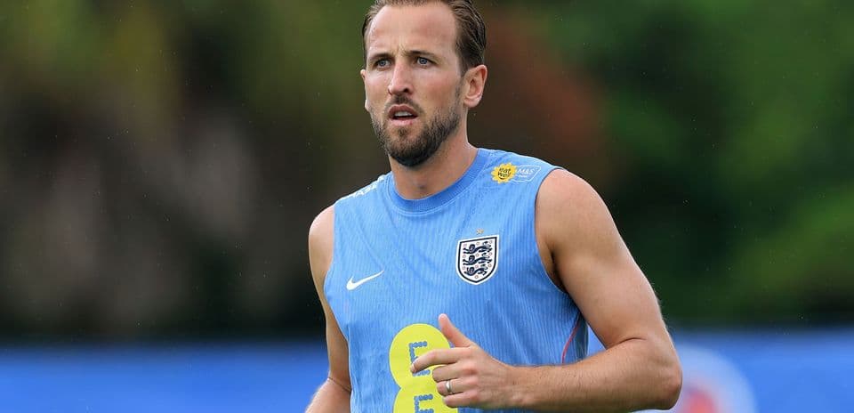 Player training in England kit during practice session