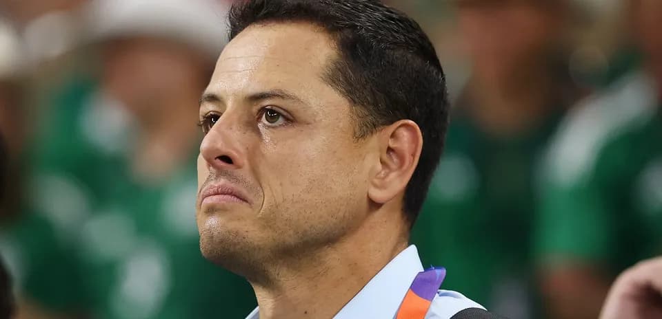 Man with tearful expression at event