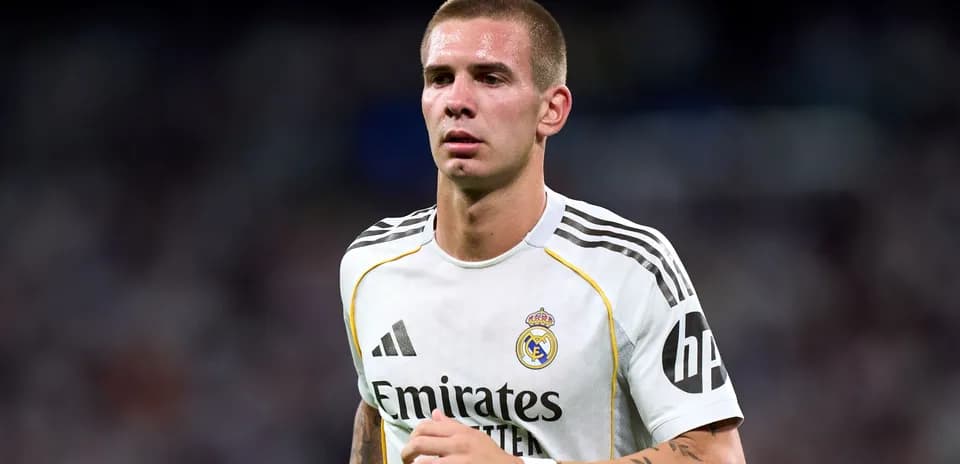 Player wearing Real Madrid jersey during match