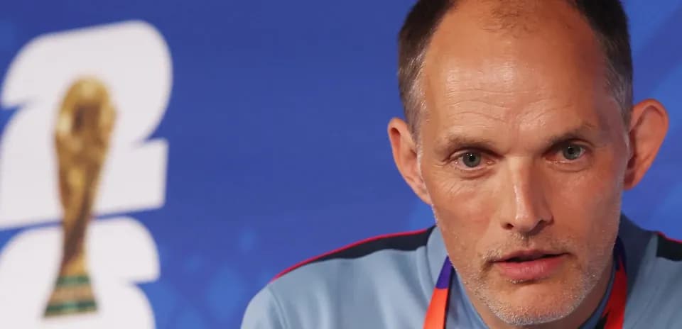 Coach at FIFA World Cup press conference