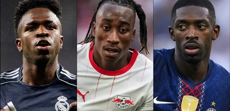 Three soccer players in action during matches