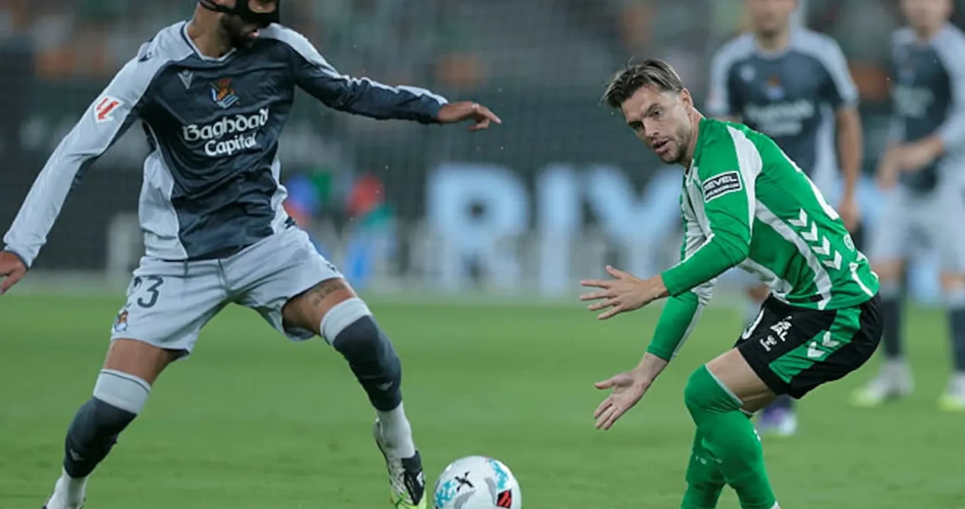 Real Sociedad player challenges Real Betis opponent