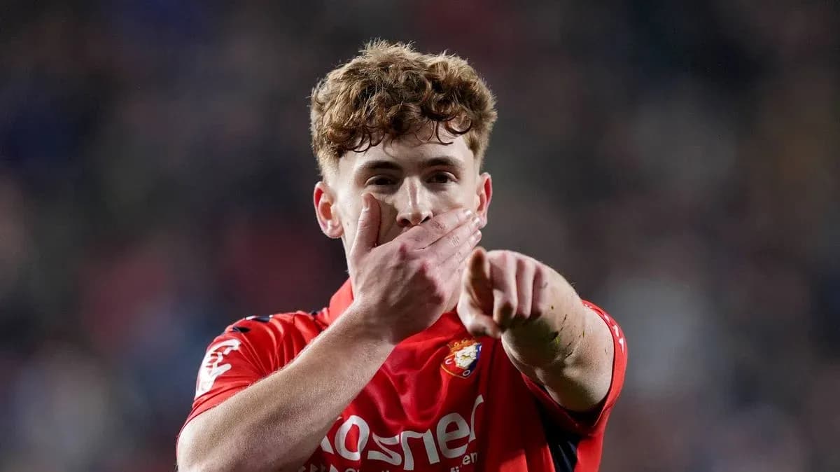 Player celebrating and pointing during match