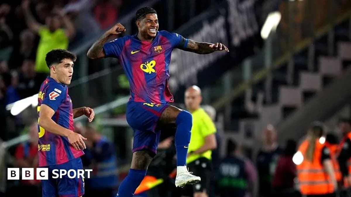 Barcelona players celebrating a goal during match