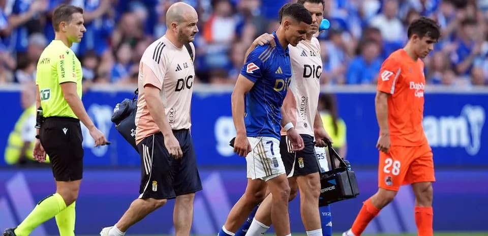 Player receiving medical attention during match