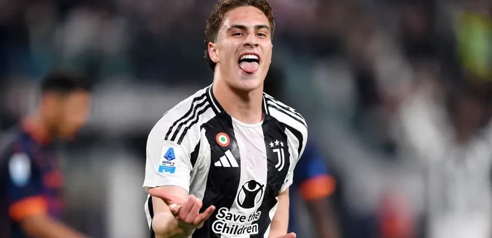 Juventus player celebrating a goal