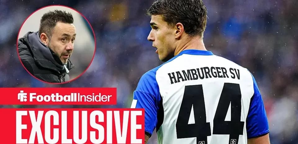 Player in Hamburger SV jersey with number 44