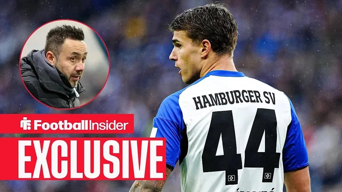 Player in Hamburger SV jersey with number 44