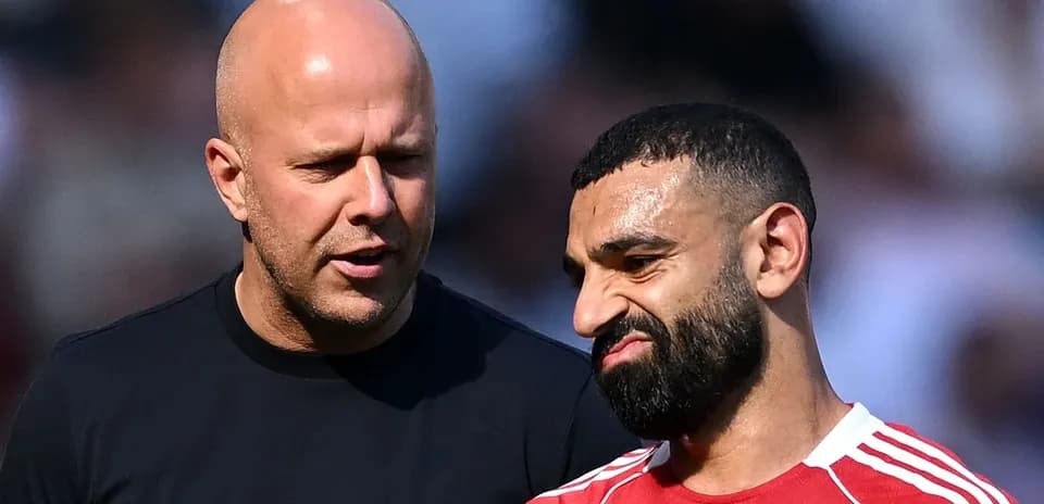 Two men talking during a training session