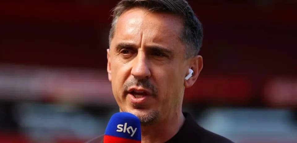 Sport analyst speaking into microphone during broadcast