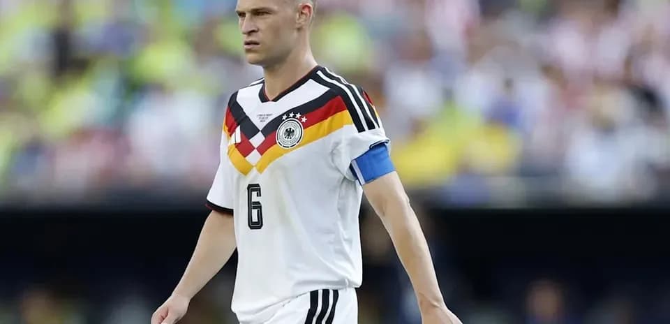 Player wearing Germany kit during match on field