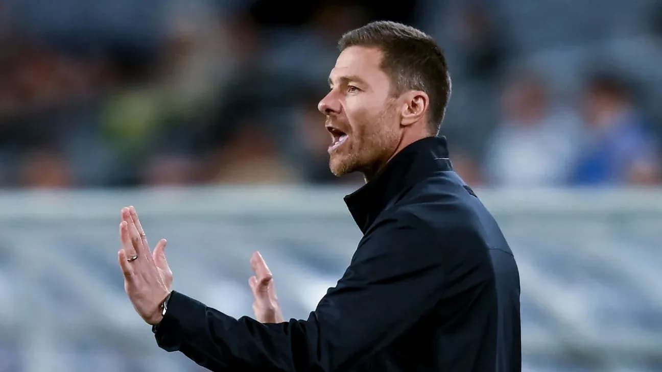 Coach gesturing during match from the sidelines
