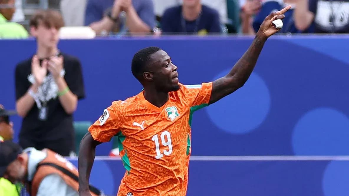 Player celebrating after scoring a goal