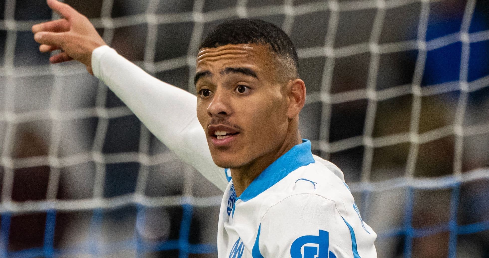 Player celebrating after scoring a goal