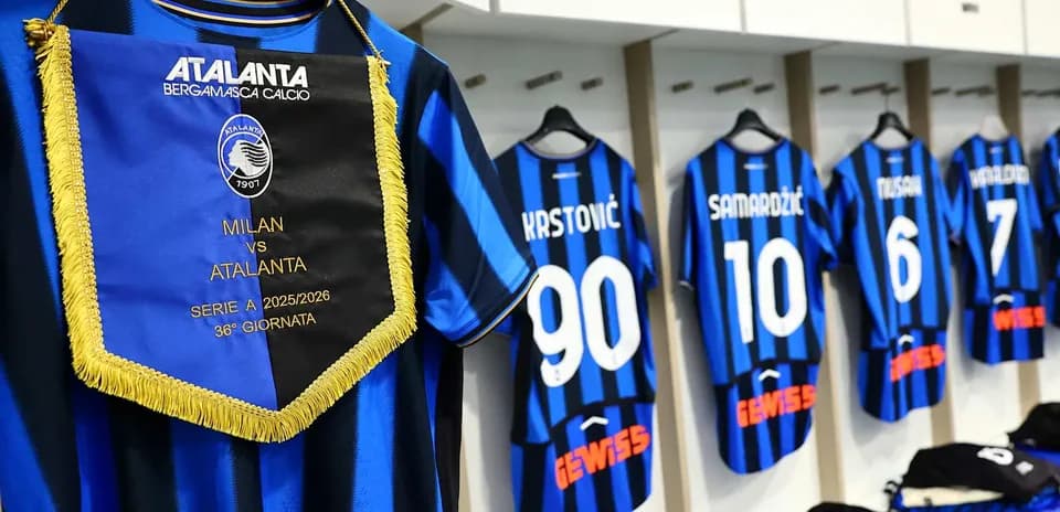 Atalanta jerseys for Milan vs Atalanta match