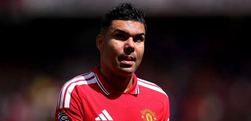 Player in Manchester United jersey during match