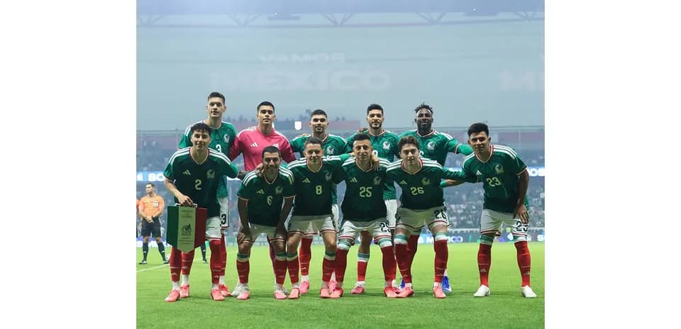 Mexico national team lineup before the match