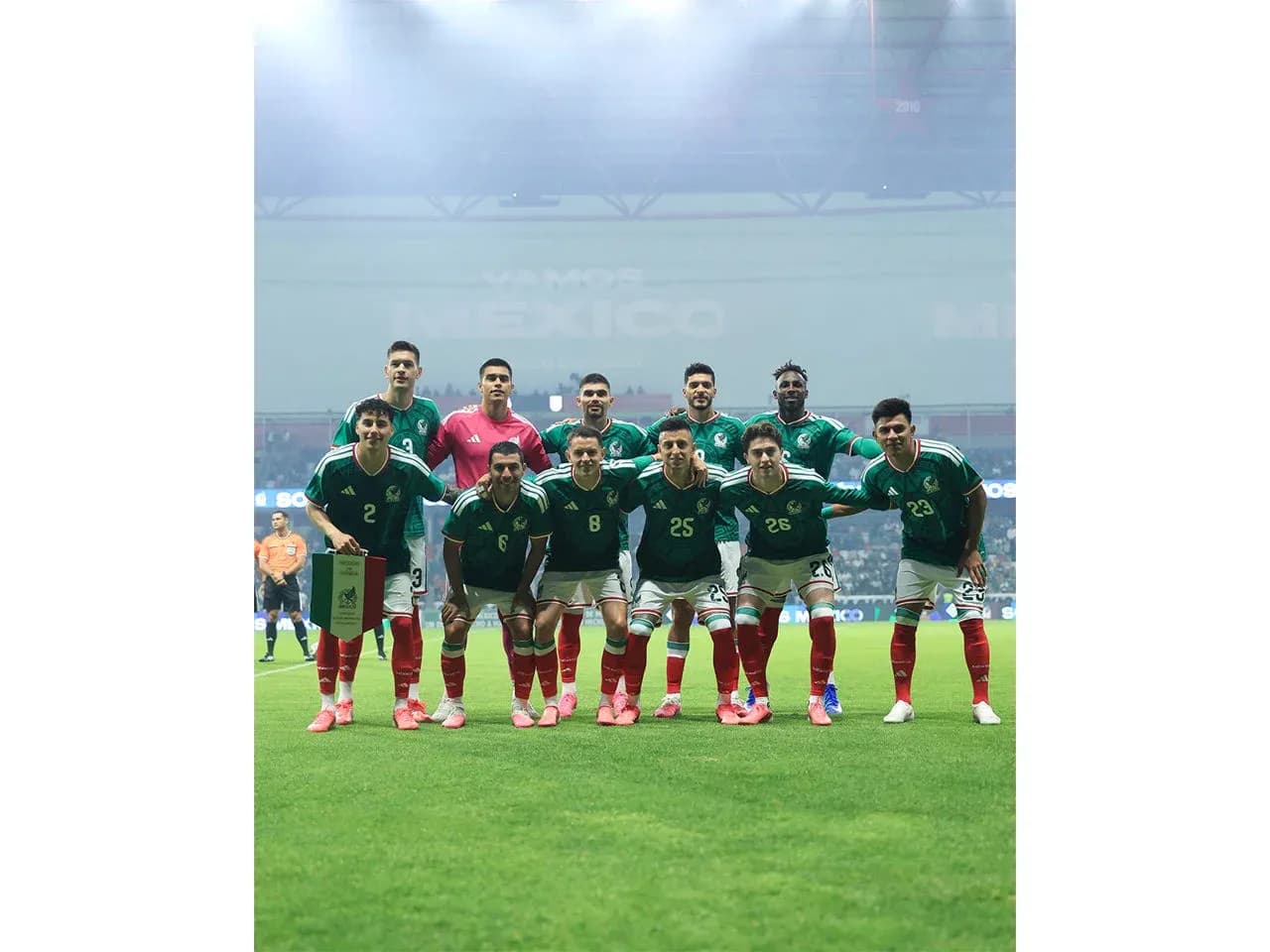 Mexico national team lineup before the match