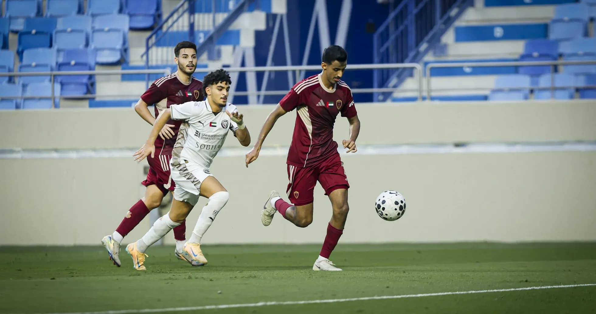 Al Nasr U23 player pursuing the ball
