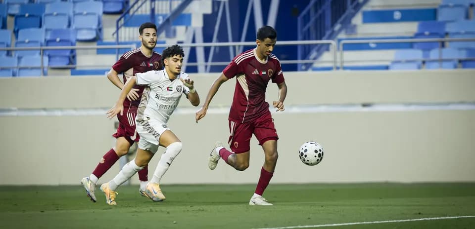 Al Nasr U23 player pursuing the ball